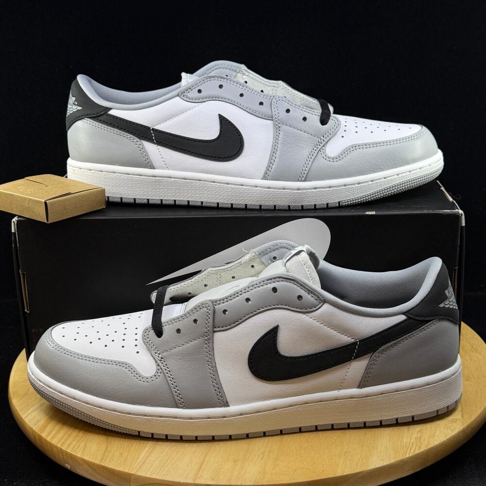 Nike Air Jordan 1 Retro Low OG Barons White Black Grey CZ0790 110 Men's Size 13